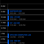 Schedule Display